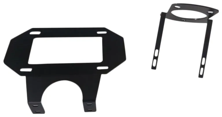 JL07LP – TRAILFX License Plate Bracket, Textured Powder Coated Black Steel Designed for Spare Tire & Wheel Mount With...
